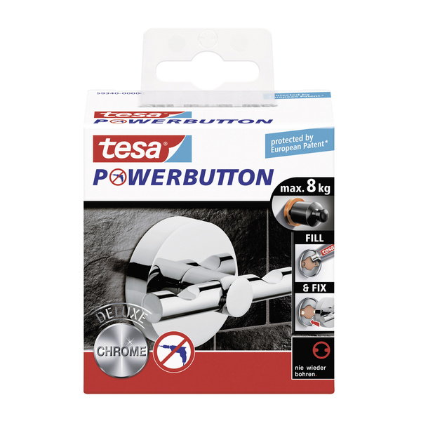 TESA 59340 tesa® Powerbutton Deluxe (Ø x T) 49mm x 36mm Inhalt: 1St.