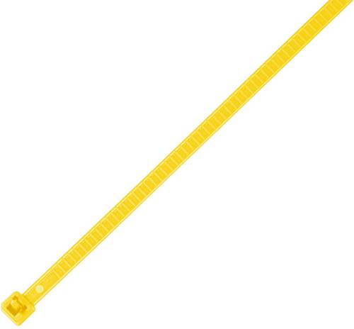 HellermannTyton 115-00004 LR55R-PA66-YE-Q1 Kabelbinder 196 mm 4.80 mm Gelb Lösbar, Hitzestabilisier