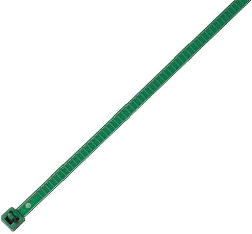 HellermannTyton 115-00005 LR55R-PA66-GN-Q1 Kabelbinder 196 mm 4.80 mm Grün Lösbar, Hitzestabilisier