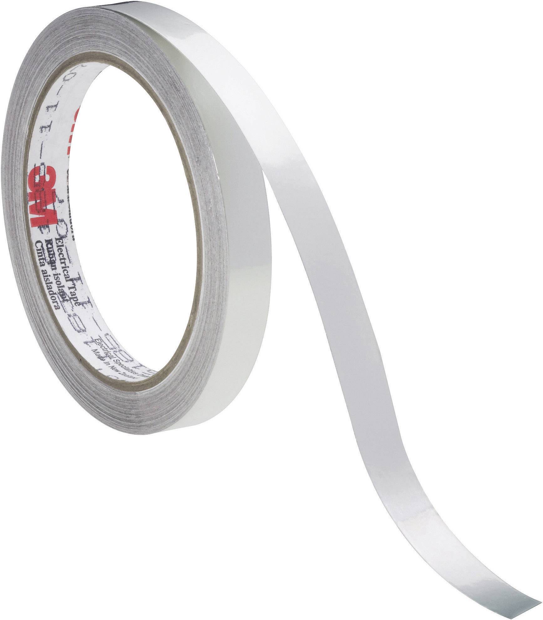Eine Rolle silbernes Klebeband mit der Marke '3M' aufgedruckt, teilweise abgerollt.