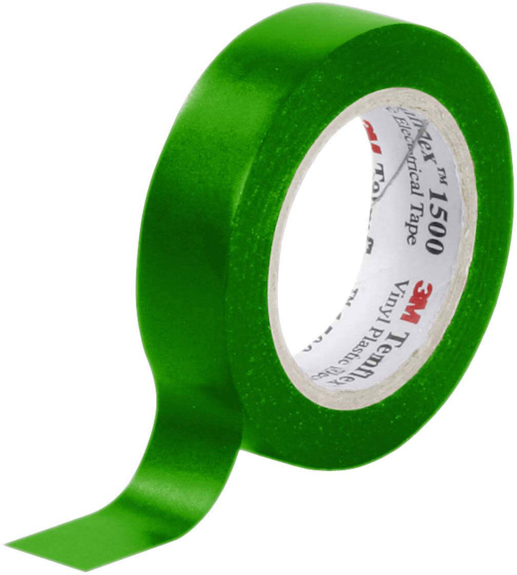 3M Temflex™ 1500 TEMFLEX150015X10GN Isolierband Temflex 1500 Grün (L x B) 10 m x 15 mm 1 St.