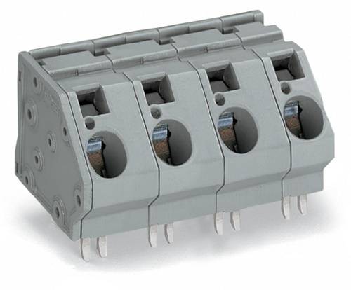 WAGO 745-603/006-000 Federkraftklemmblock 16.00 mm² Polzahl 3 Grau 24 St.