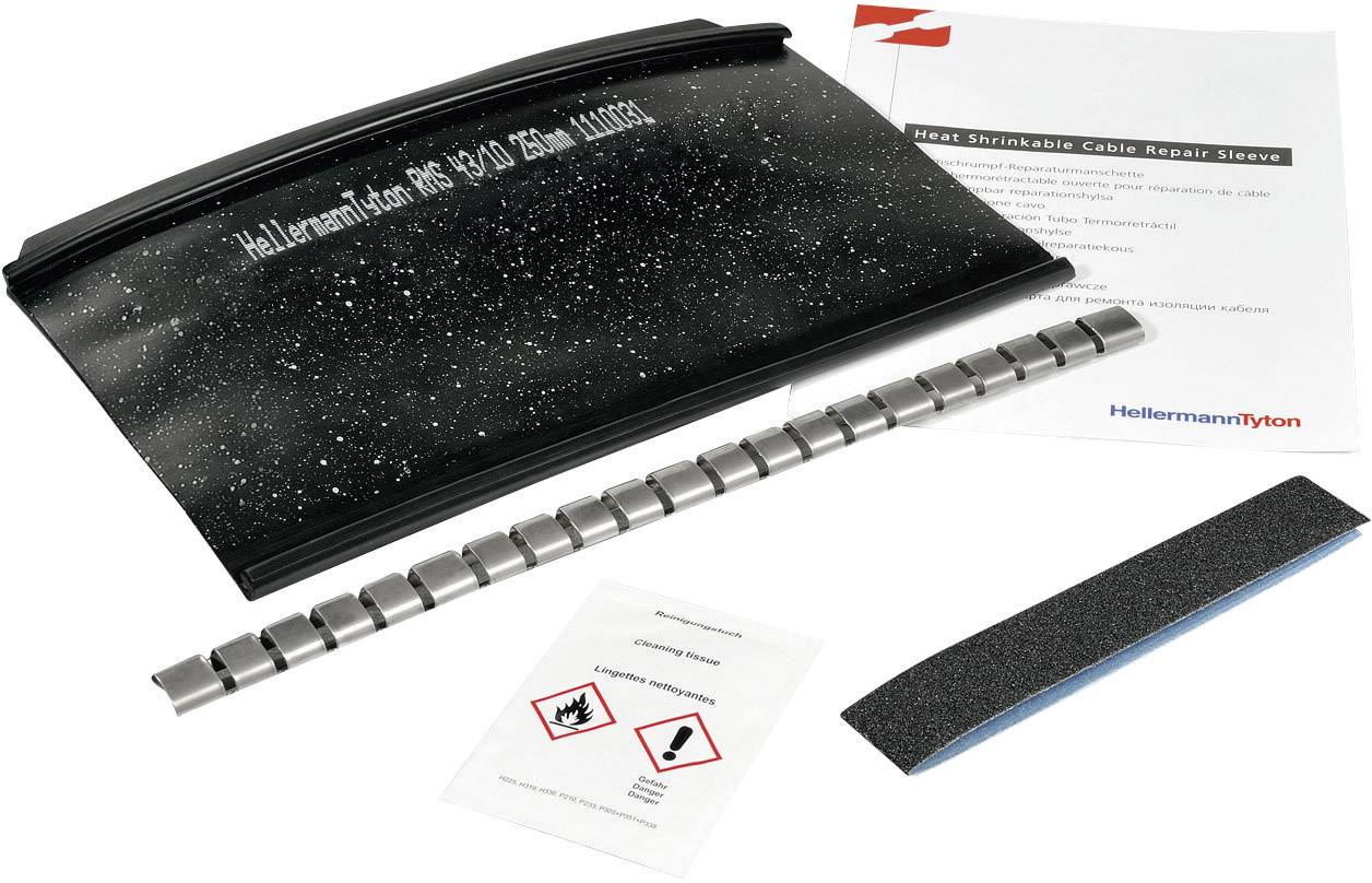 HellermannTyton 450-20002 RMS-43/10-1000-POX-BK Warmschrumpf-Verbindungsgarnitur ohne Schraubverbinder Kabel-Ø-Bereich: 15 - 35mm
