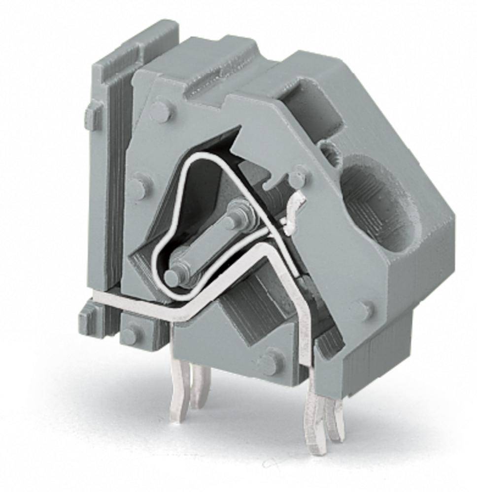 WAGO 745-873/006-000 Federkraftklemmblock 16.00 mm² Polzahl 1 Lichtgrau 100 St.