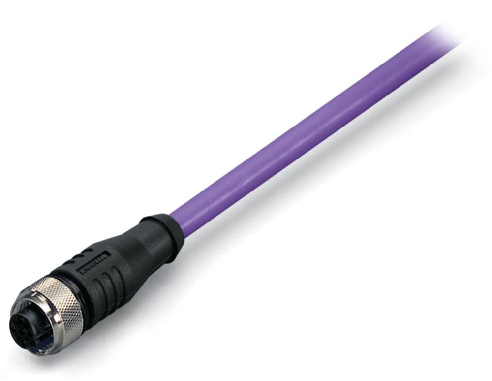 WAGO 756-1101/060-020 Sensor-/Aktor-Datensteckverbinder, konfektioniert M12 Buchse, gerade 2.00 m P