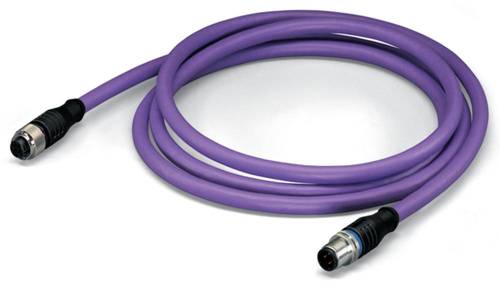 WAGO 756-1405/060-050 Sensor-/Aktor-Datensteckverbinder, konfektioniert M12 Stecker, gerade, Buchse