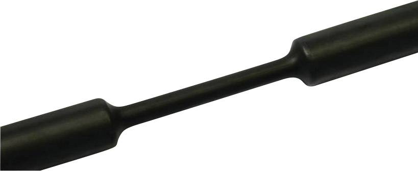 HellermannTyton 319-00300 Schrumpfschlauch ohne Kleber Schwarz 3mm 1mm Schrumpfrate:3:1 1m