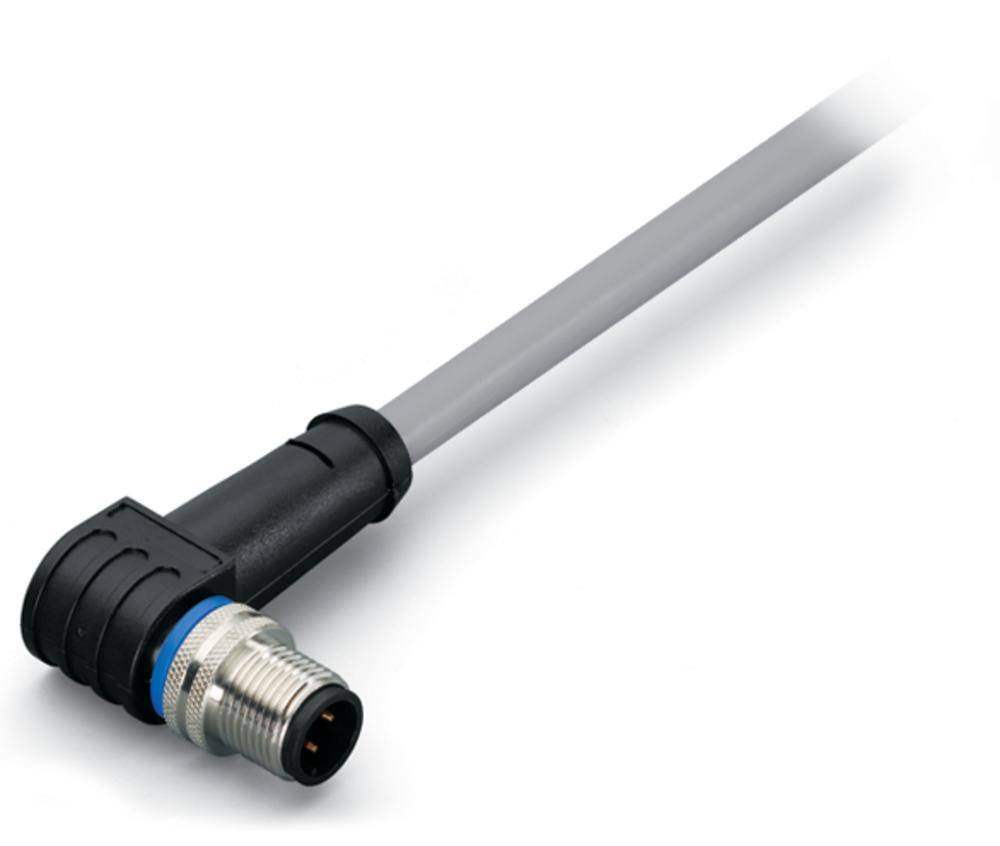 WAGO 756-3104/040-050 Sensor-/Aktor-Datensteckverbinder, konfektioniert M12 Stecker, gewinkelt 5.00