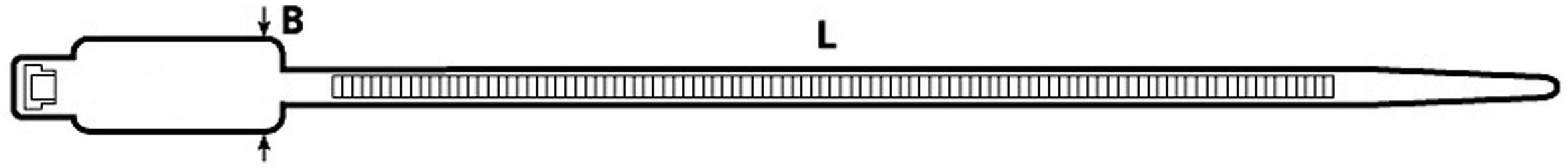 HellermannTyton 111-85019 IT50R-PA66-NA-C1 Leitermarkierer Beschriftungsfläche: 28 x 12.9mm Natur