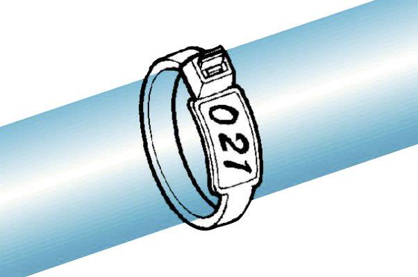 HellermannTyton 111-85019 IT50R-PA66-NA-C1 Leitermarkierer Beschriftungsfläche: 28 x 12.9mm Natur