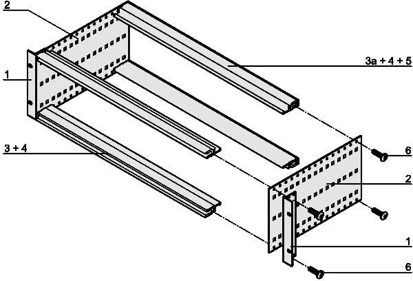 Schroff europacPro 24563-192 19 Zoll Baugruppenträger 133.35 x 235 Stahlblech 1 St.