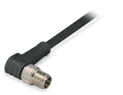 WAGO 756-5112/030-100 Sensor-/Aktor-Steckverbinder, konfektioniert M8 Stecker, gewinkelt 10.00 m Po