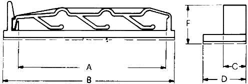 PB Fastener 332-7122-500 Befestigungssockel 332-7122-500 für Flachbandkabel Natur