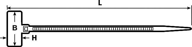HellermannTyton 111-81919 IT18FL-PA66-NA-C1 Leitermarkierer Beschriftungsfläche: 20.5 x 9 mm Natur 1 St.