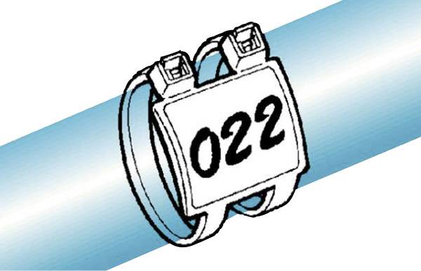 HellermannTyton 111-85219 IT50RD-PA66-NA-L1 Leitermarkierer Beschriftungsfläche: 29 x 26.3mm Natur