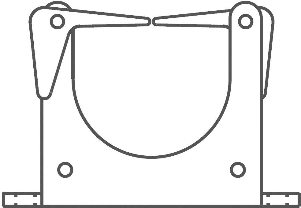 Panduit ER1.25-E4-X Befestigungssockel schraubbar ER1.25-E4-X Bündel-Ø-Bereich 32mm (max) mit Befestigungsbinder Schwarz