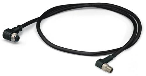WAGO 756-5504/030-010 Sensor-/Aktor-Steckverbinder, konfektioniert M12 Stecker, gewinkelt, Buchse