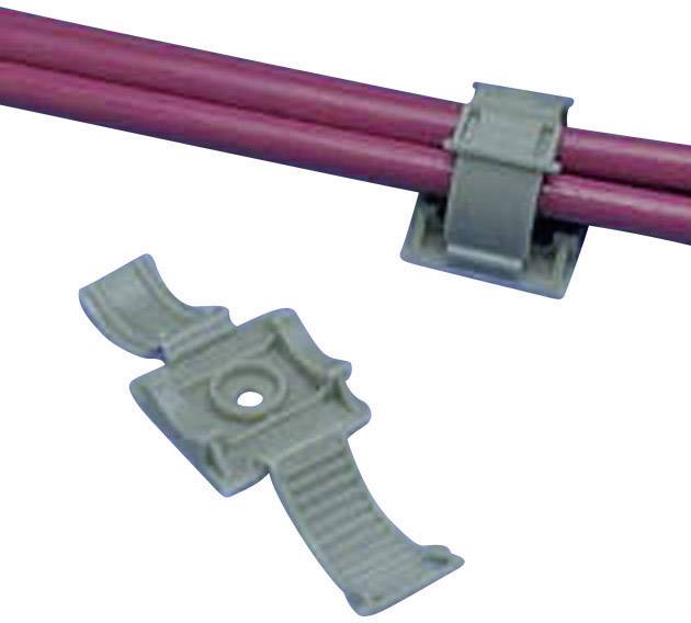 Panduit ARC.68-S6-Q14 Befestigungssockel schraubbar ARC.68-S6-Q14 Bündel-Ø-Bereich 4.80 bis 17.50mm mit Befestigungsbinder Grau