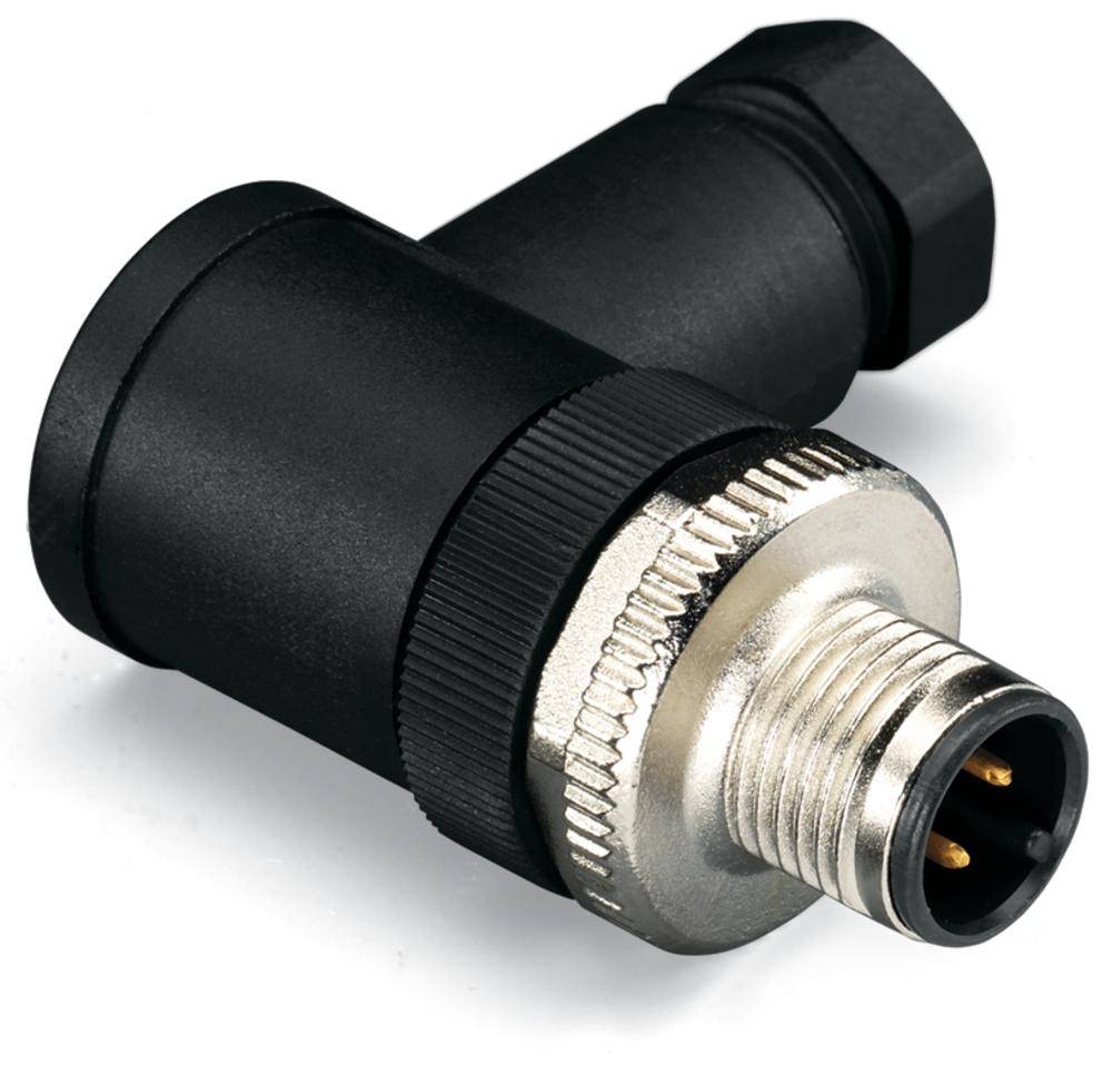 WAGO 756-9206/050-000 Sensor-/Aktor-Steckverbinder, unkonfektioniert M12 Stecker, gewinkelt Polzahl