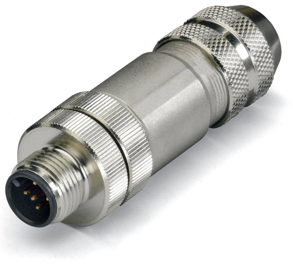WAGO 756-9207/060-000 Sensor-/Aktor-Steckverbinder, unkonfektioniert M12 Stecker, gerade Polzahl Se