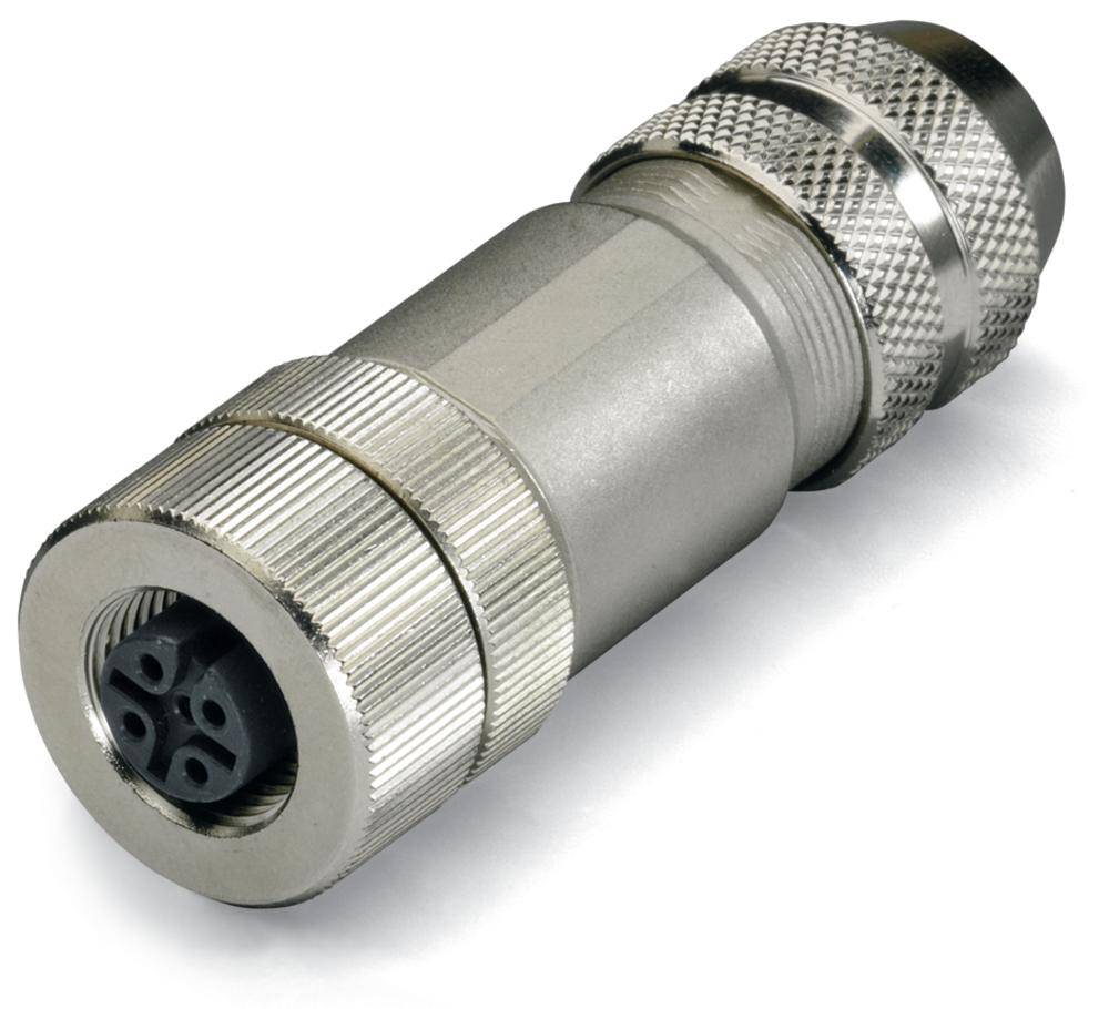 WAGO 756-9208/060-000 Sensor-/Aktor-Steckverbinder, unkonfektioniert M12 Stecker, gerade Polzahl Se