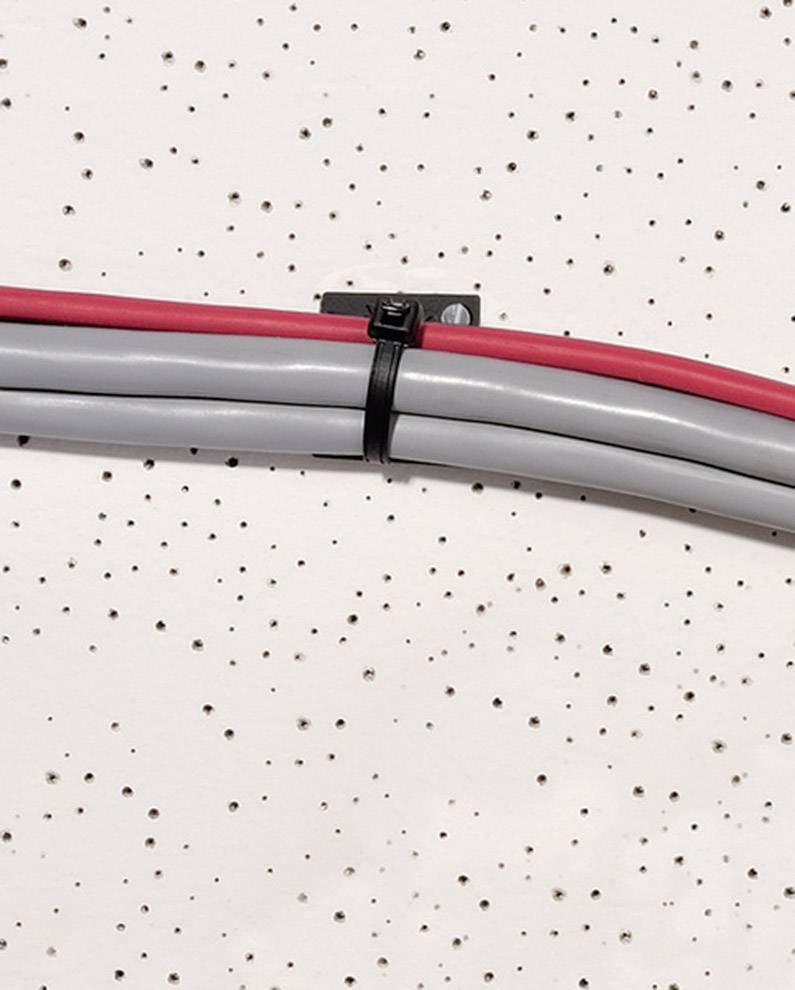 HellermannTyton 109-00184 Q50R-PA66-RD-C1 Kabelbinder 210 mm 4.70 mm Rot mit offenem Binderende 100 St.