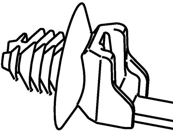 HellermannTyton 155-05800 T50SOSFT6E-PA66HIRHS Kabelbinder 160mm 4.60mm Schwarz mit Spreizanker und Teller