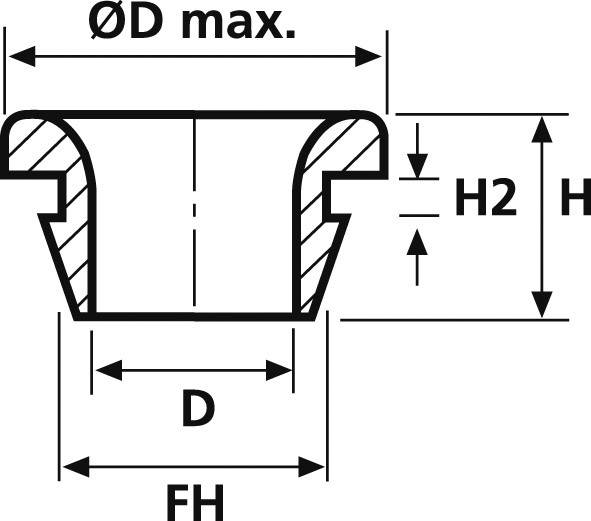HellermannTyton OP1503-PE-NA-N1 Kabeldurchführung Klemm-Ø (max.) 5.4mm Plattenstärke (max.) 1mm Polyethylen Natur