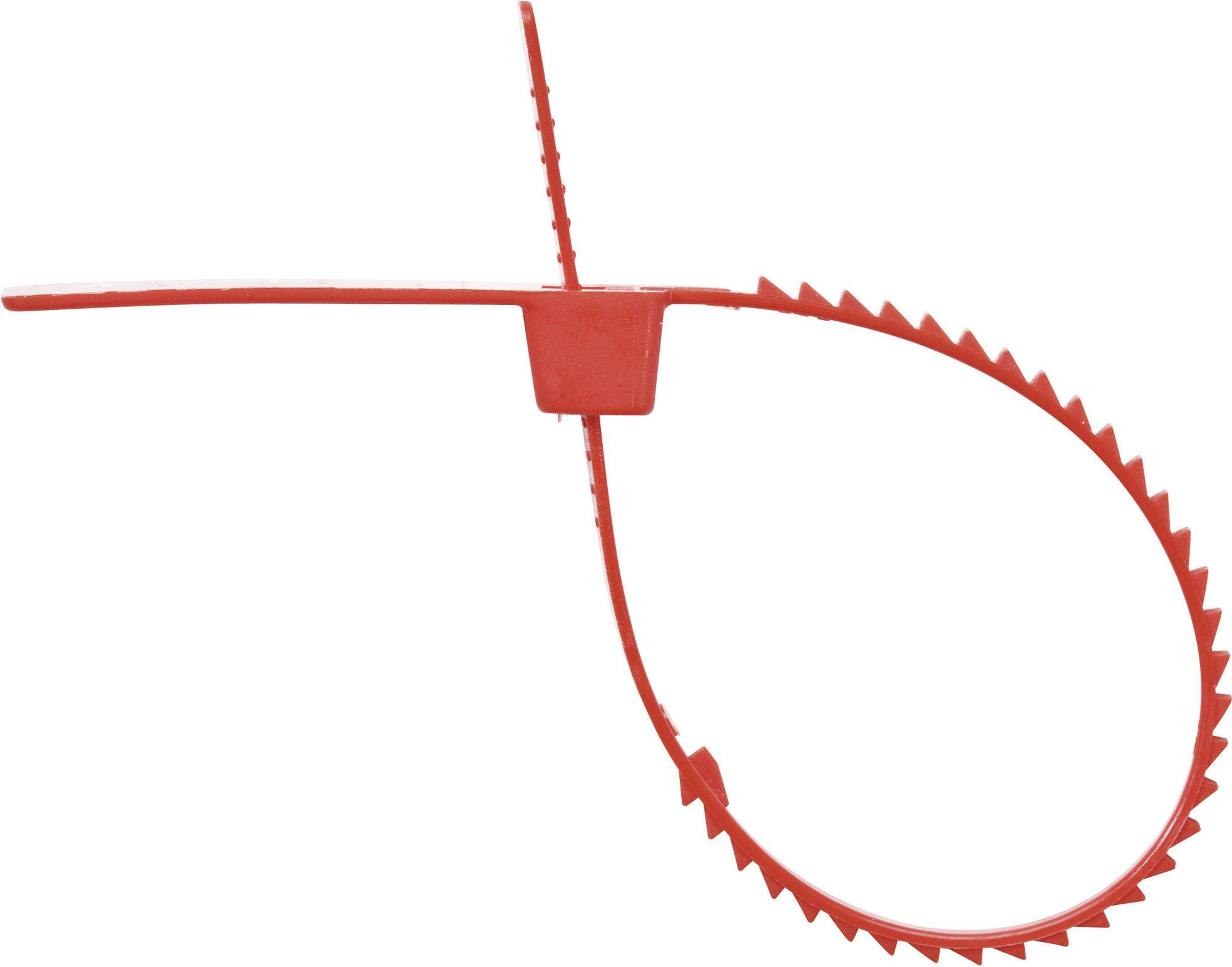 HellermannTyton 143-03012 S20-N66-RD-D1 Kabelbinder-Plombe 160mm 3mm Rot