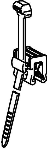 HellermannTyton 156-00010 T50ROSEC21-MC5-BK-D1 Kabelbinder 200mm 4.60mm Schwarz Kabelbündelung seitlich zur Montage