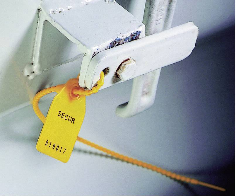 HellermannTyton Durchziehplombe RL-Serie Robo-Lock RL350-PE-RD-M0 Herstellerfarbe: Rot