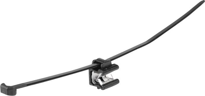 HellermannTyton 156-00007 T50ROSEC24-MC5-BK-D1 Kabelbinder 200mm 4.60mm Schwarz Kabelbündelung seitlich zur Montage