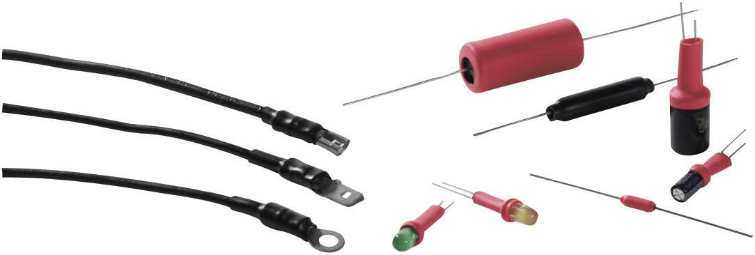 Verschiedene elektronische Bauteile, darunter Widerstände und Kondensatoren in unterschiedlichen Formen und Größen.