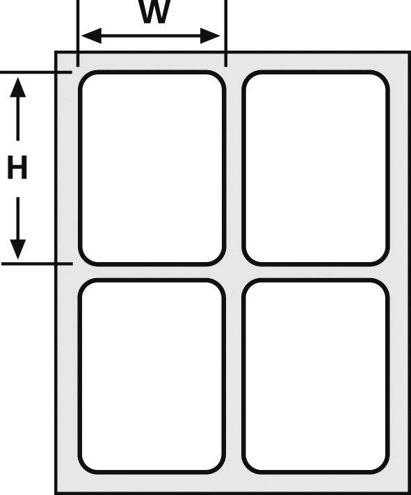 HellermannTyton 526-01714 HFX12-35P-SP-YEWH Kabel-Etikett Helafix 35 x 12mm Farbe Beschriftungsfeld: Gelb Anzahl Etiketten: 110