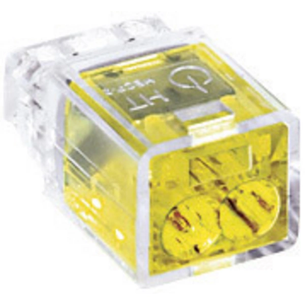 HellermannTyton Verbindungsklemme starr: 0.5-2.5 mm² Polzahl (num): 2 HECP-2 Gelb HellermannTyton Verbindungsklemme starr: 0.5-2.5 mm² Polzahl (num): 2 HECP-2 Gelb