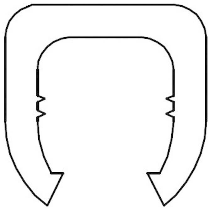 TRU Components TC-MB1/+203 Kennzeichnungsclip Aufdruck + Außendurchmesser-Bereich 3 bis 3.60mm