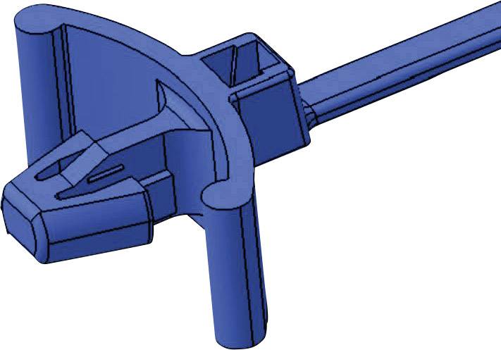 HellermannTyton 111-85560 T18RSF-W-BK-C1 Kabelbinder 100mm 2.50mm Schwarz mit Spreizanker, Hitzestabilisiert