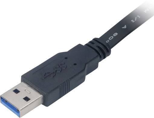 Akasa USB-Kabel USB 3.2 Gen1 USB-A Stecker, USB-B Stecker 2.00 m Schwarz hochflexibel, vergoldete Steckkontakte, UL-zertifiziert AK-CBUB14-20BK