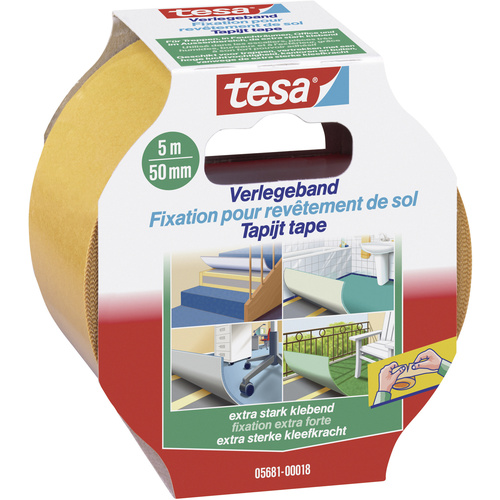 TESA EXTRA STRONG 05681-00018-11 Verlegeband Orange (L x B) 5m x 50mm 1St.