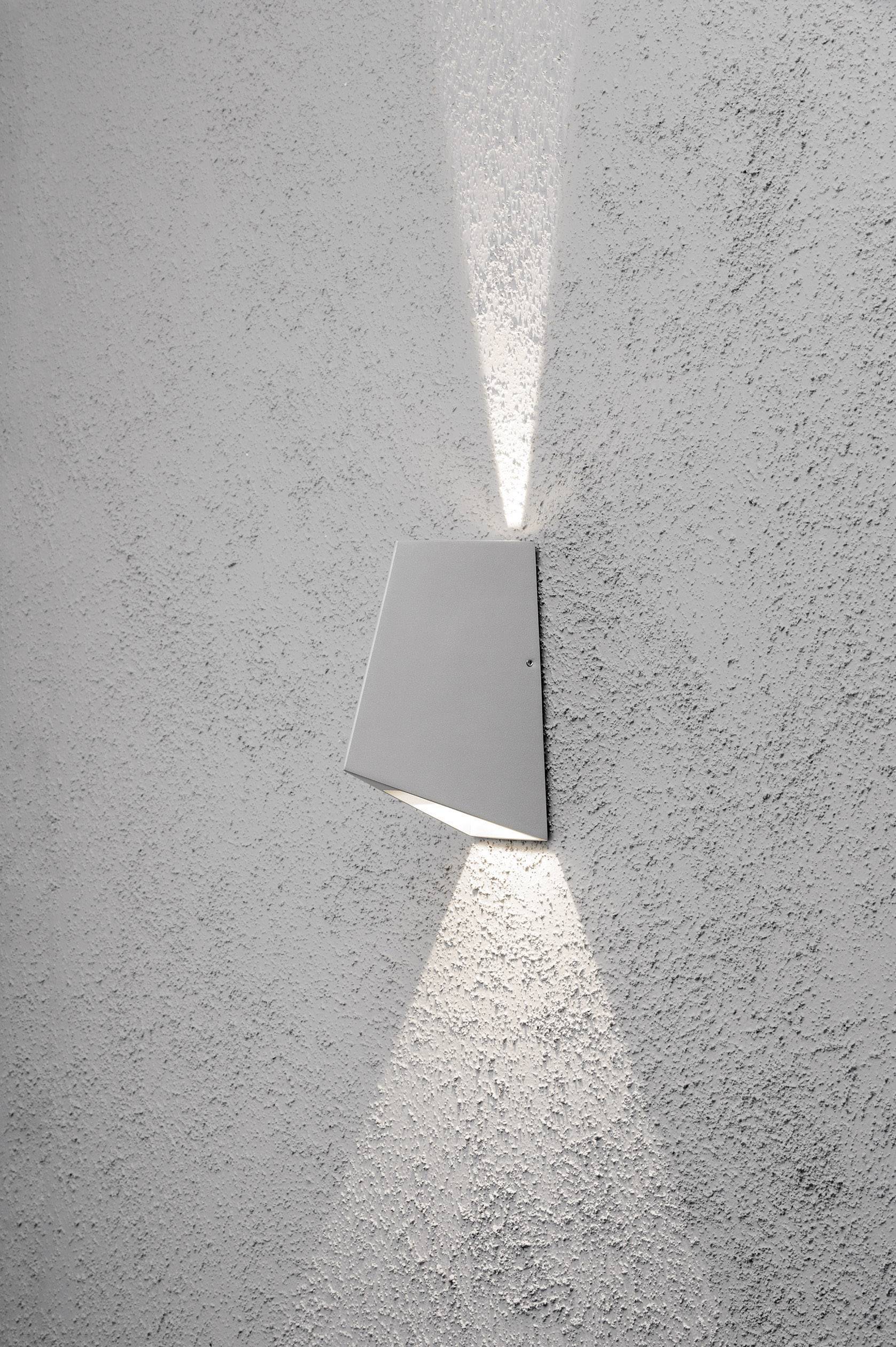 Konstsmide Imola Up & Down 7928-310 LED-Außenwandleuchte EEK: G (A - G) LED LED fest eingebaut 8 W Silber-Grau