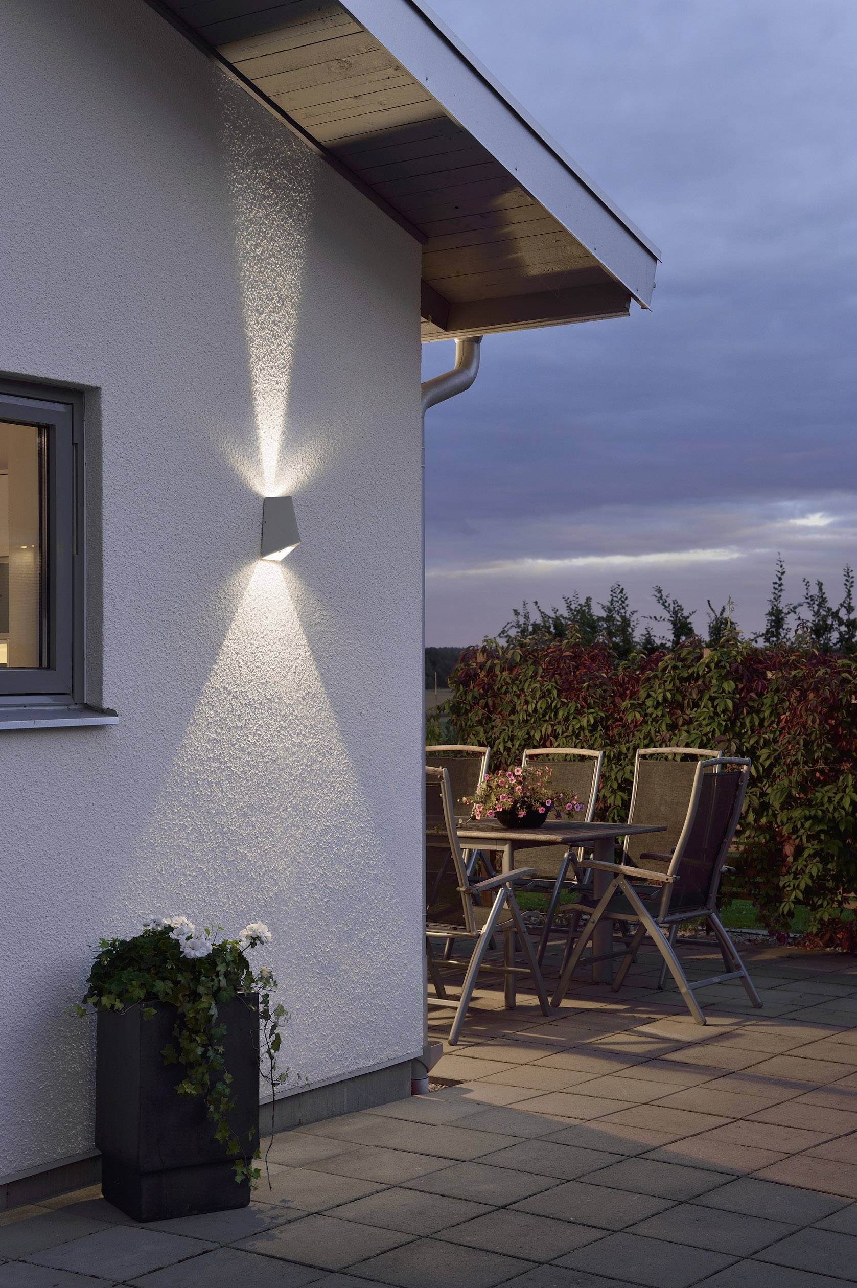 Konstsmide Imola Up & Down 7928-310 LED-Außenwandleuchte EEK: G (A - G) LED LED fest eingebaut 8 W Silber-Grau