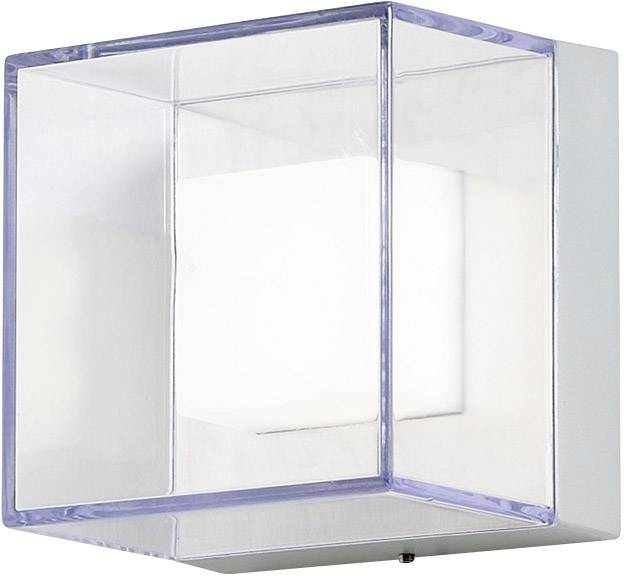 Konstsmide Remo 7924-310 LED-Außenwandleuchte EEK: F (A - G) LED LED fest eingebaut 6W Silber-Grau, Transparent