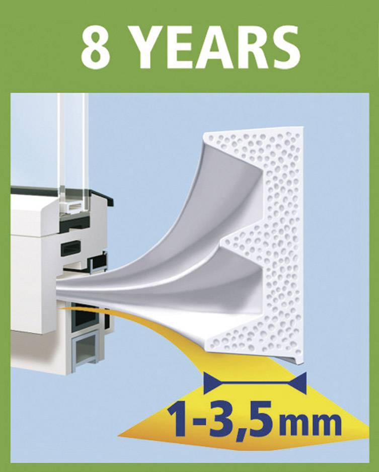 tesa E-PROFILE 05445-00100-00 Dichtband tesamoll® Weiß (L x B) 10 m x 9 mm 1 St.
