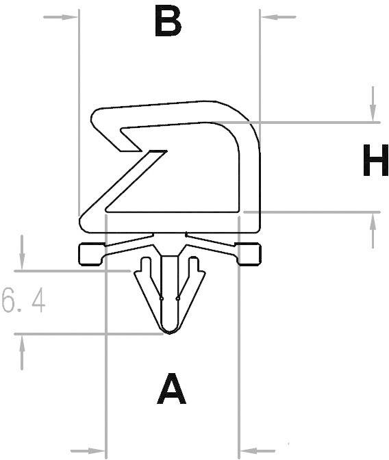 TRU Components TC-KWS1308203 Kabelhalter 1593101 Bündel-Ø-Bereich 13mm (max) mit Spreizanker Natur