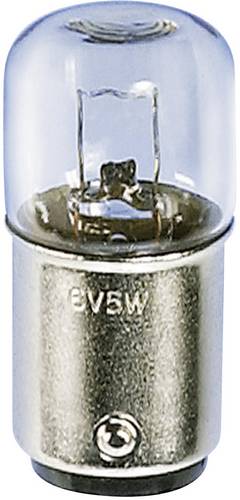 Barthelme 00142607 Kleinröhrenlampe 220 V, 260V 5 W, 7W BA15d Klar