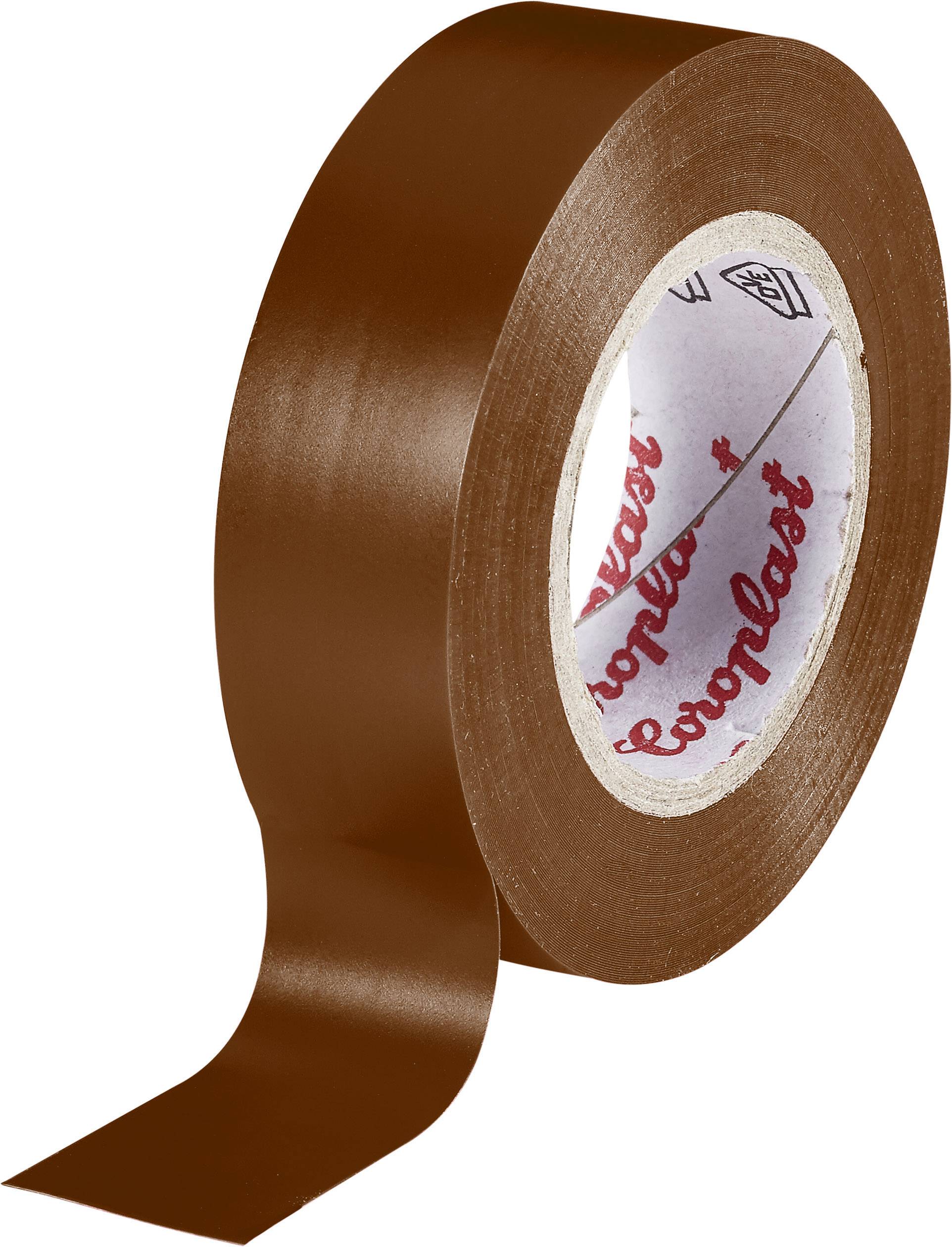 Braunes Isolierband auf Rolle mit teilweise abgezogenem Ende, geeignet für elektrische Arbeiten und Isolierung.