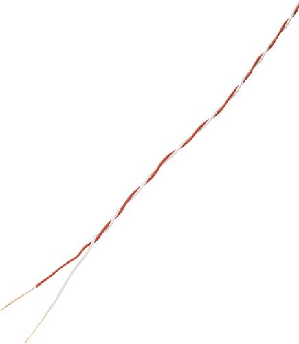 TRU Components 1567213 Schaltdraht 2 x 0.28 mm² Rot, Weiß 10 m
