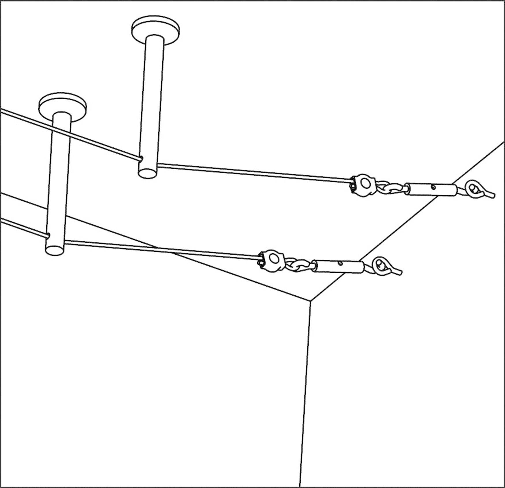Paulmann 17824 Niedervolt-Seilsystem-Komponente Umlenker 2er Set Chrom
