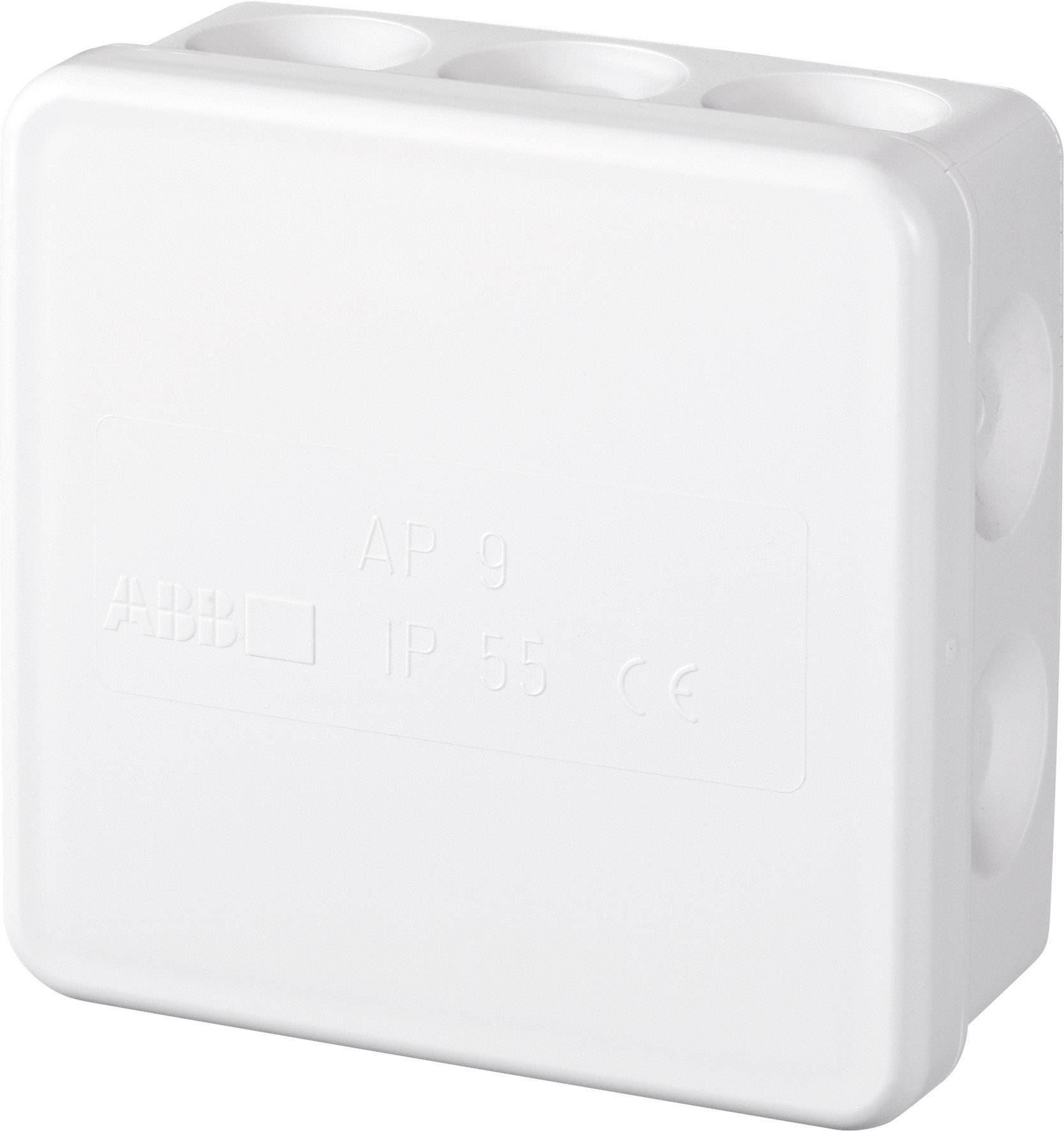 ABB Abzweigkasten (L x B x H) 86 x 86 x 39 mm Weiß IP65 1 St.