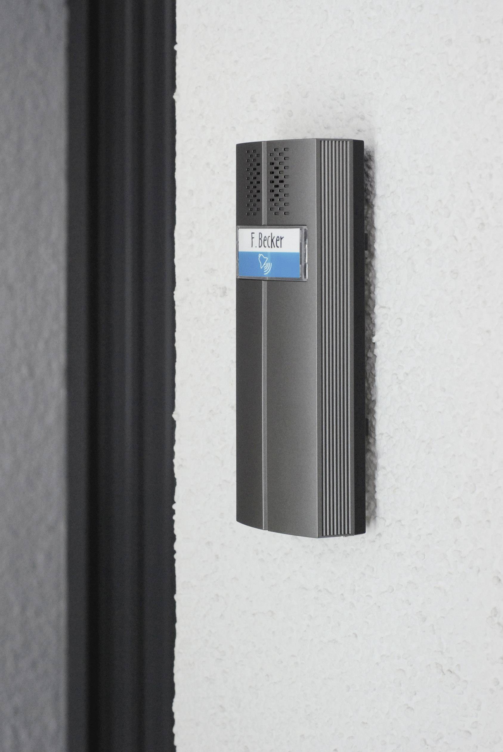 Pentatron TF04 Set Türsprechanlage Funk Komplett-Set 1 Familienhaus Anthrazit, Weiß